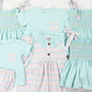 PO99: Mint and Pastel Stripes Boy Short Set