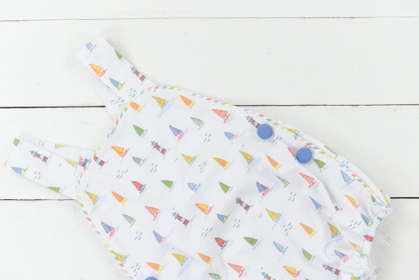 PO99: Tiny Sails Boys Sunsuit