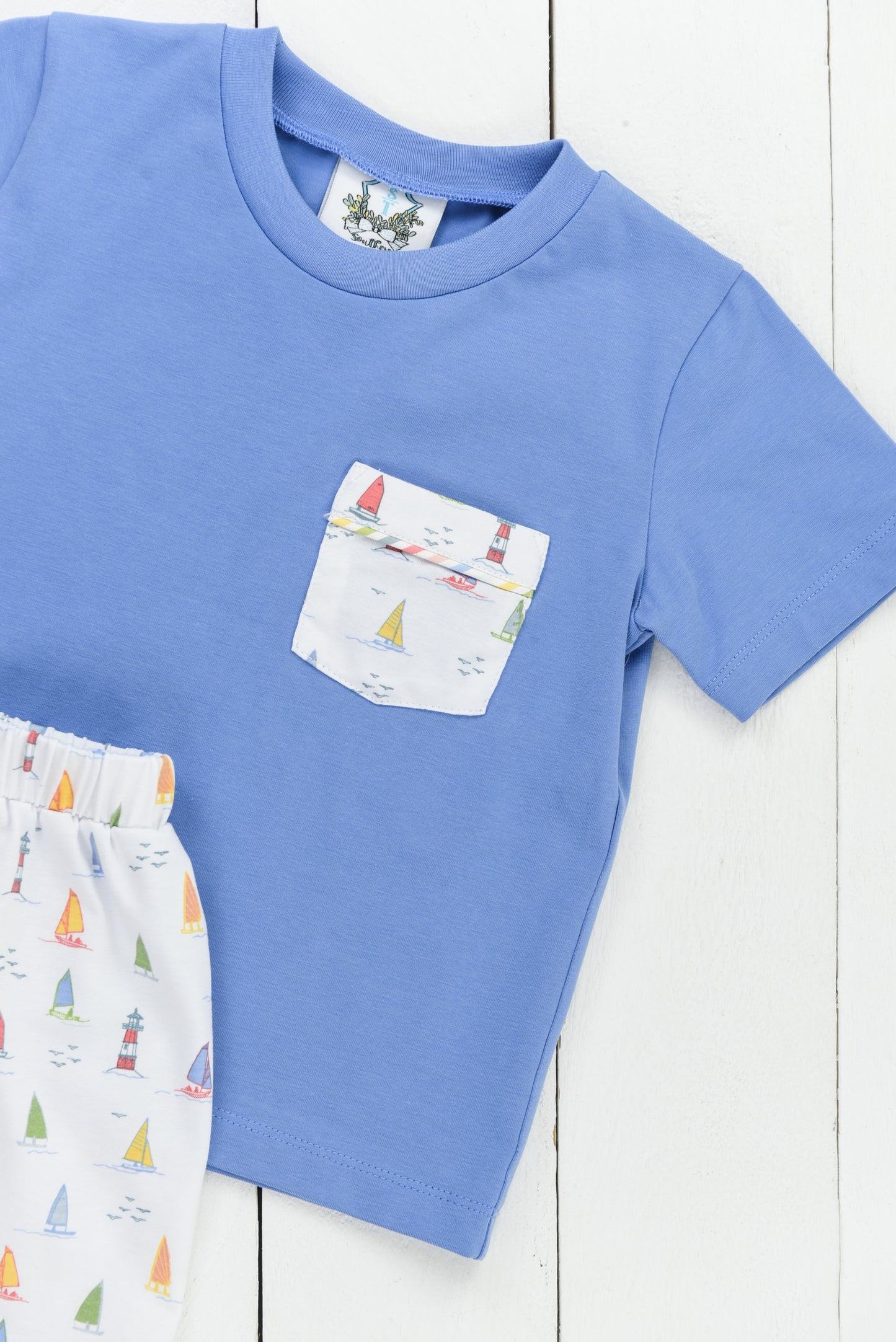 PO99: Tiny Sails Pocket Short Set