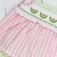 Smocked Watermelon Bloomer Set