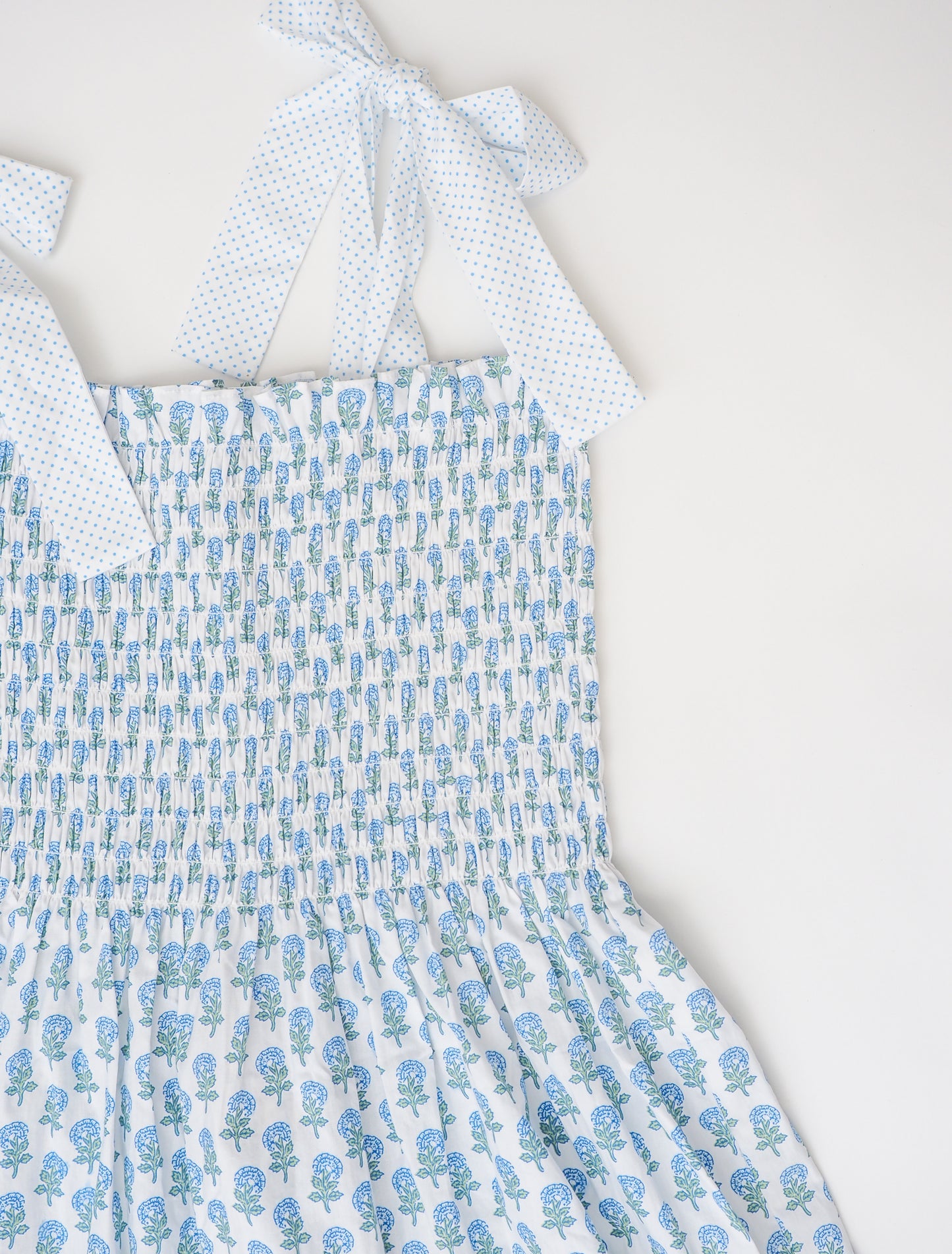 PO99: Mama Hydrangea/Bitty Dot Dress