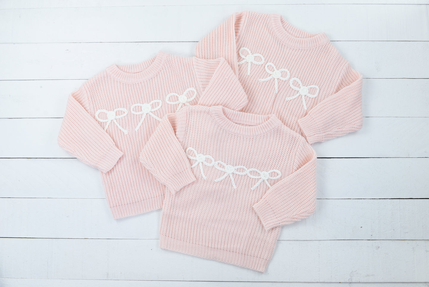 Light Pink Bow Sweater