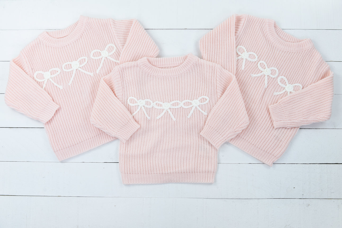 Light Pink Bow Sweater