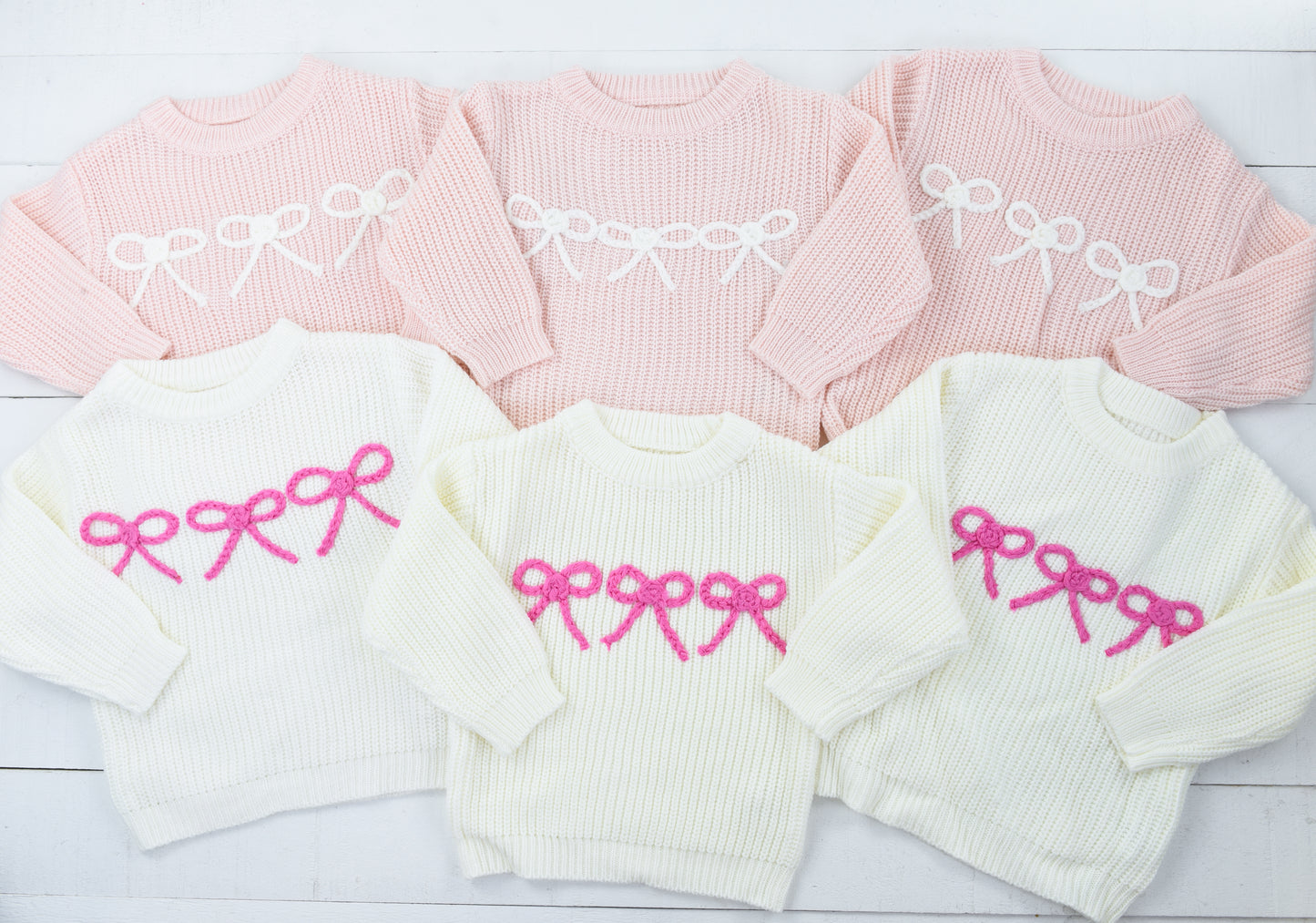 Light Pink Bow Sweater