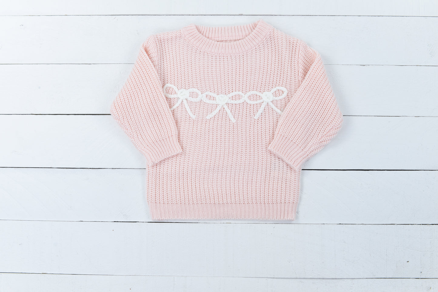 Light Pink Bow Sweater