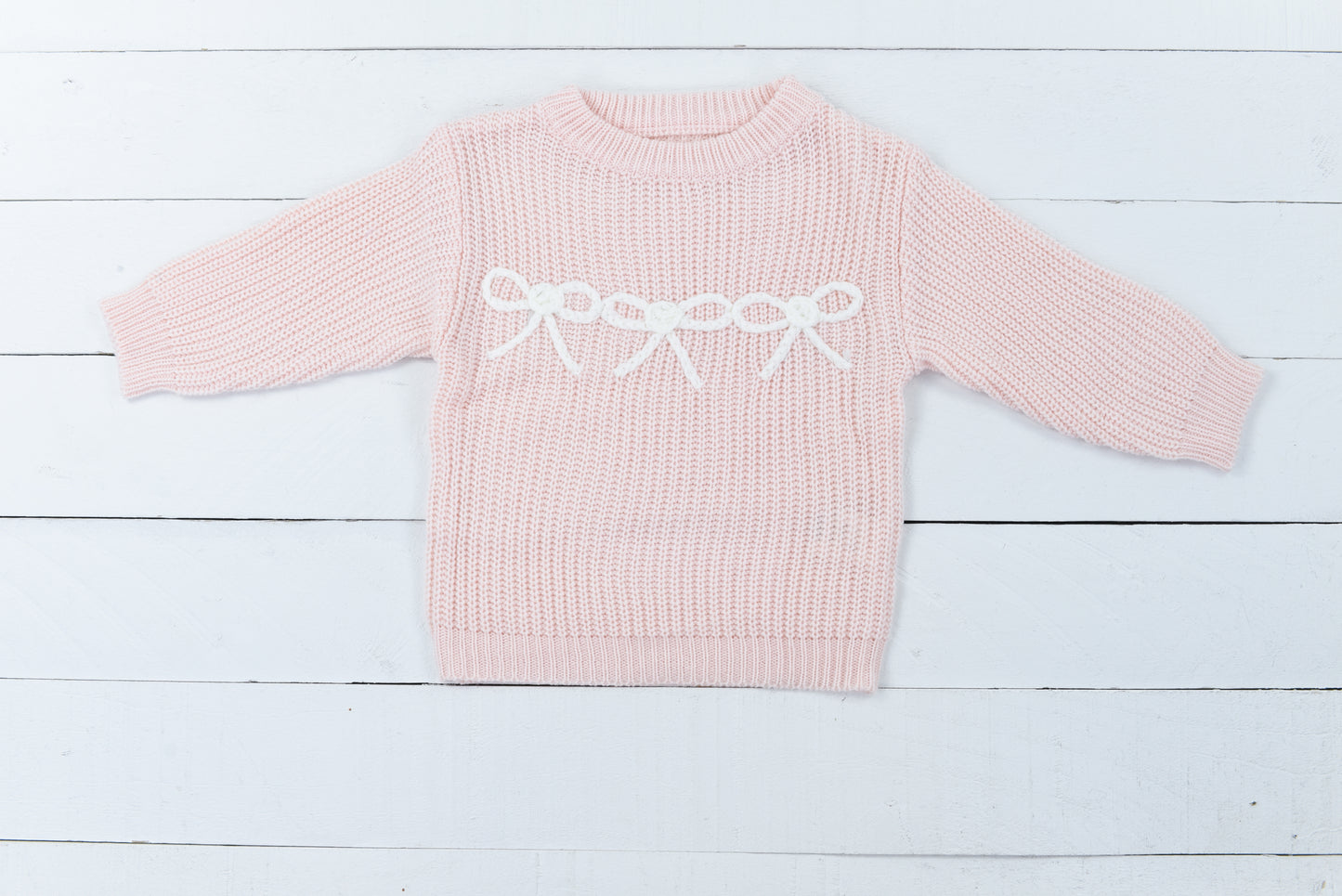 Light Pink Bow Sweater