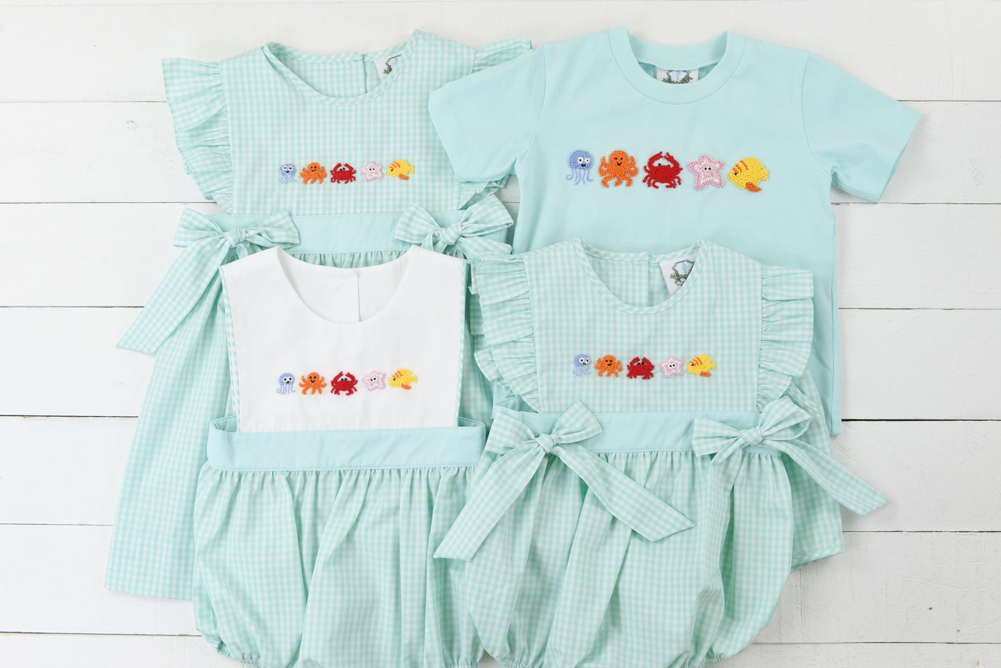 Under the Sea French Knot Boys Bubble