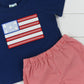 USA Flag Boy Short Set
