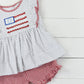 USA Flag Girl Short Set