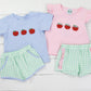 French Knot Apples Girls Short Set