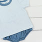 Everyday Blue Knit Diaper Set