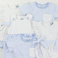 Blue Bitty Dot Boys Short Set