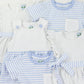 Blue Bitty Dot Diaper Set