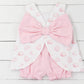Printed Pumpkin Pink Bubble Short Set