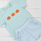 Mint Pumpkin Boy Short Set