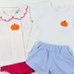 Pink Bitty Dot Pumpkin Diaper Set
