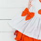French Knot Pumpkin Girl Diaper Set