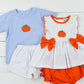 French Knot Pumpkin Girl Diaper Set