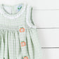 Sage Gingham Pumpkin Girl Bubble