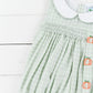 Sage Gingham Pumpkin Boy Bubble