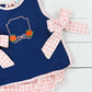Navy Pumpkin Prep Bloomer Set