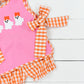 Ghost Gang Pink Apron Bubble Short Set