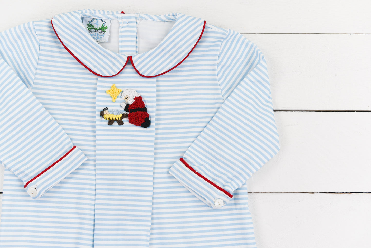 A Child is Born Boy Long Romper