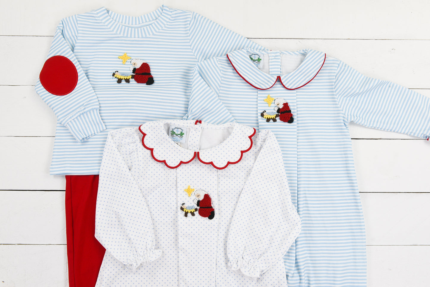 A Child is Born Boy Long Romper