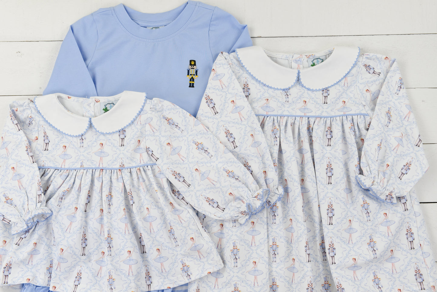 Blue Nutcracker Bloomer Set