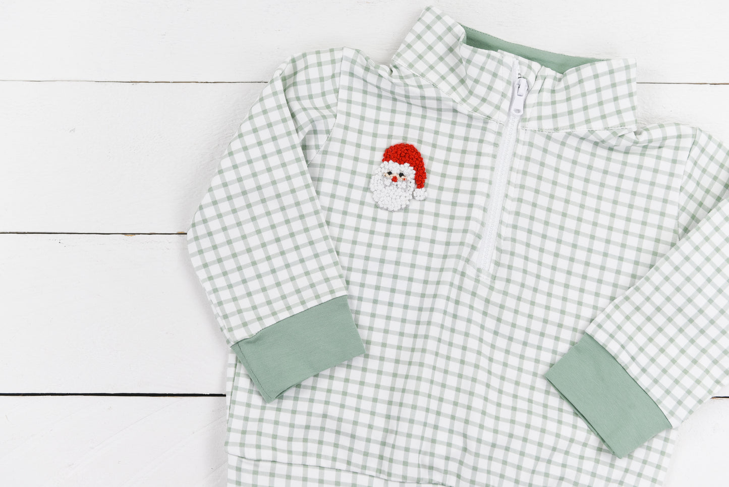 Saint Nick Gingham Pullover