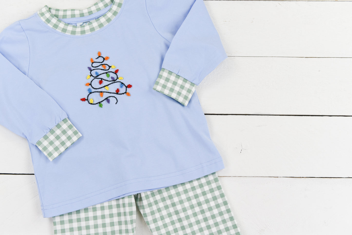 French Knot Lights Boy Pant Set