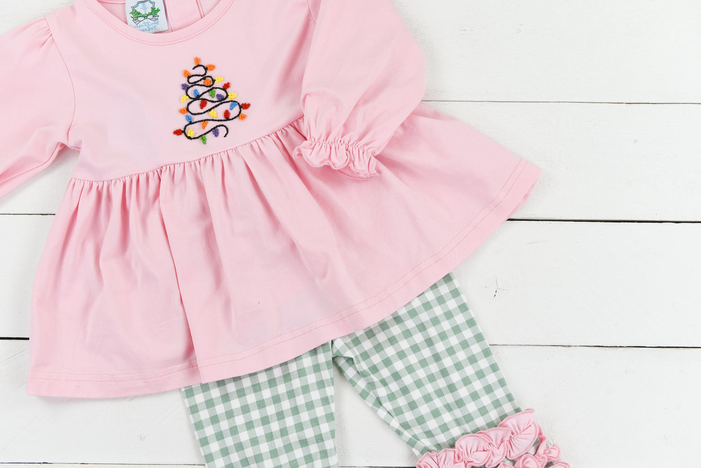 French Knot Lights Girl Pant Set