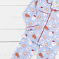 Milk and Cookies Blue Pajama Set