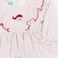 Red French Knot Santa Girl Pant Set