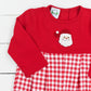 Red French Knot Santa Boy Long Romper