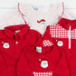 Red French Knot Santa Polo