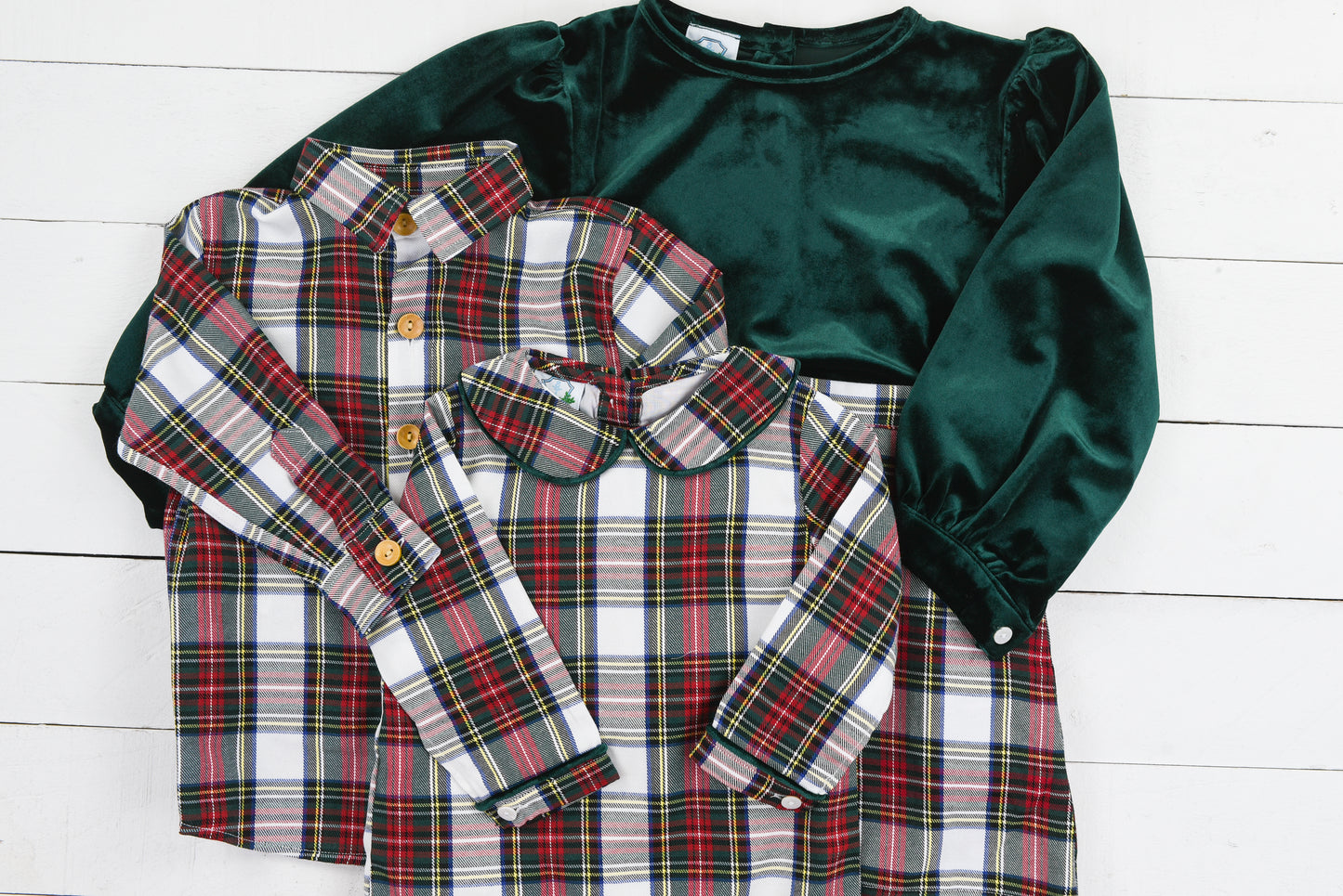 Christmas Eve Plaid Button Down Shirt