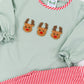 French Knot Reindeer Girl Pant Set