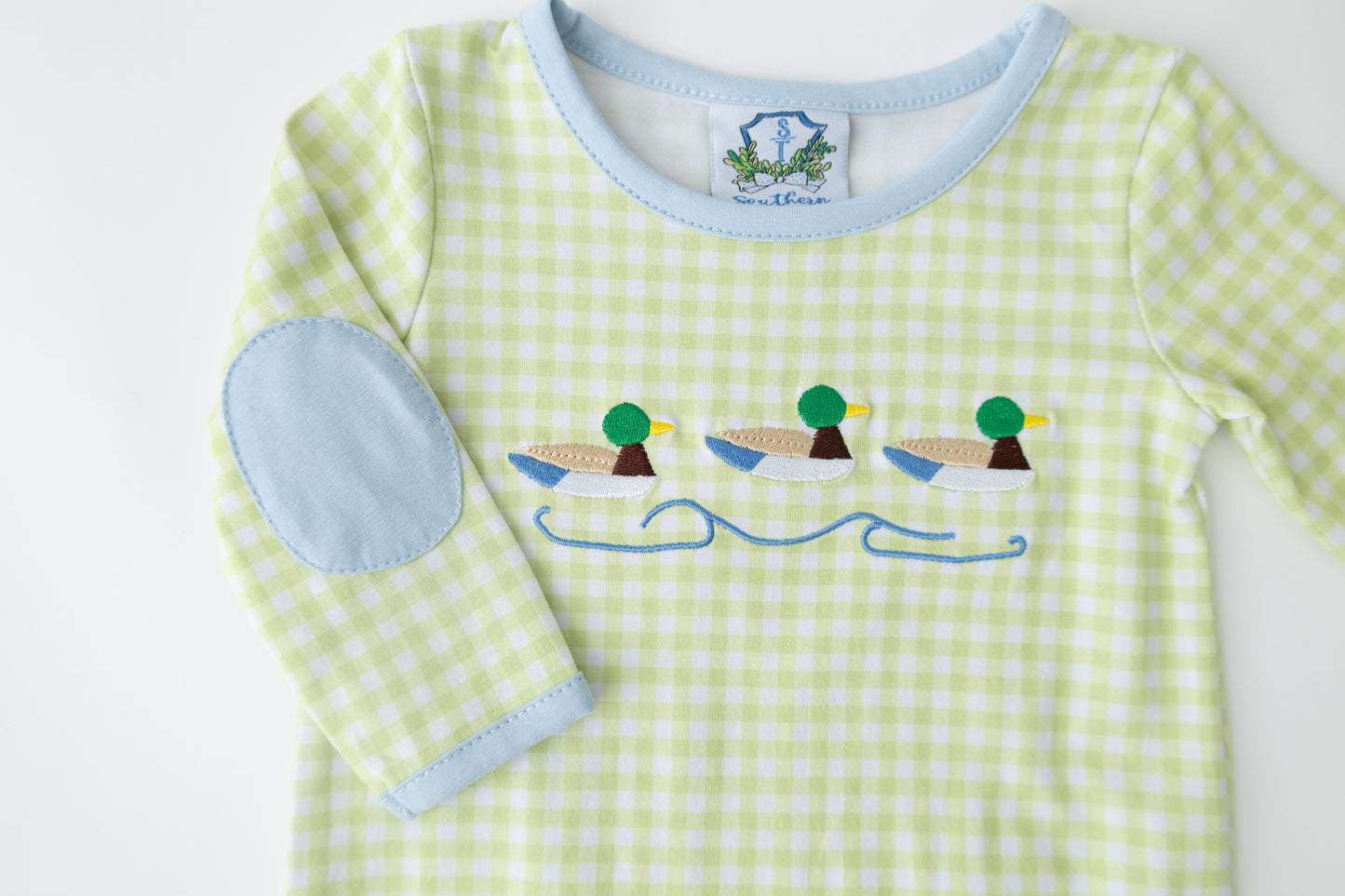 Mallard Embroidered Boys Romper