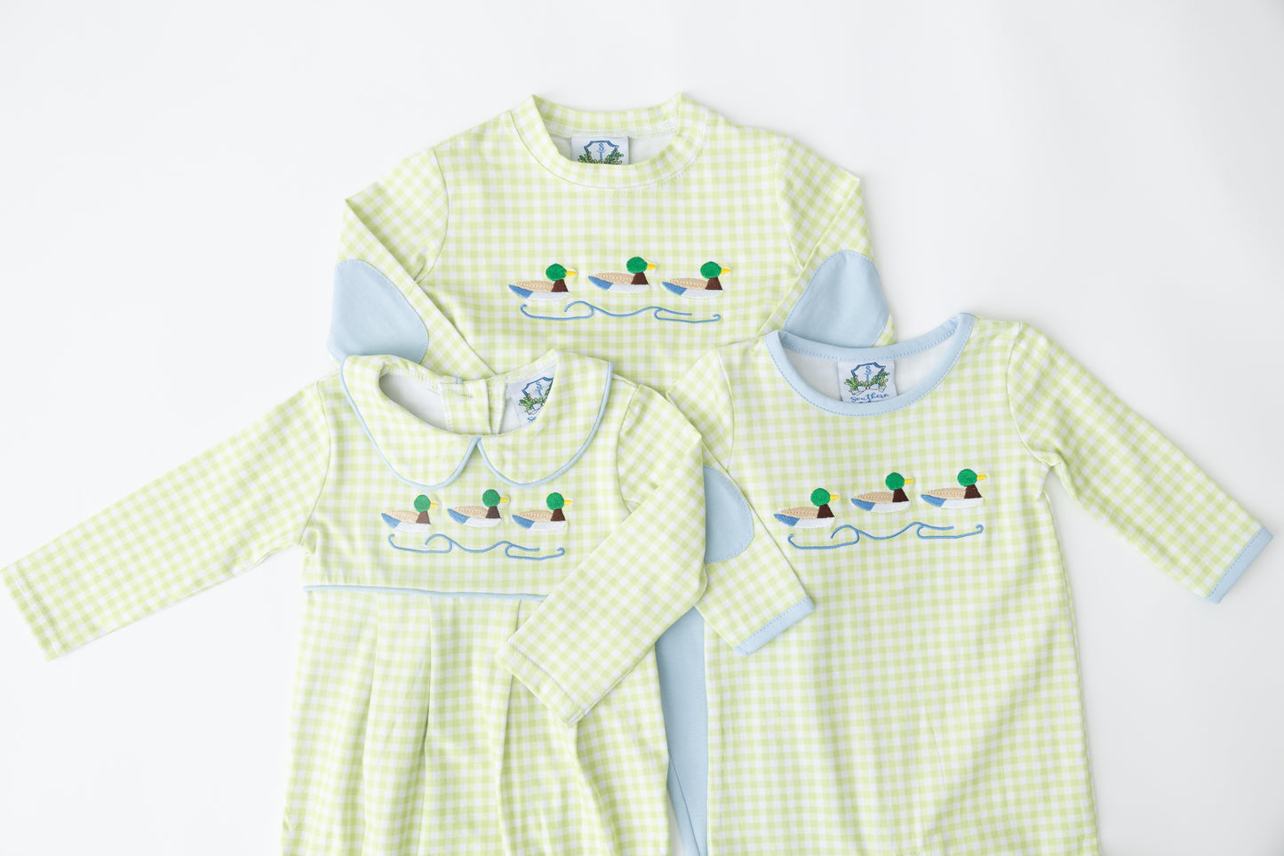 Mallard Embroidered Boys Romper