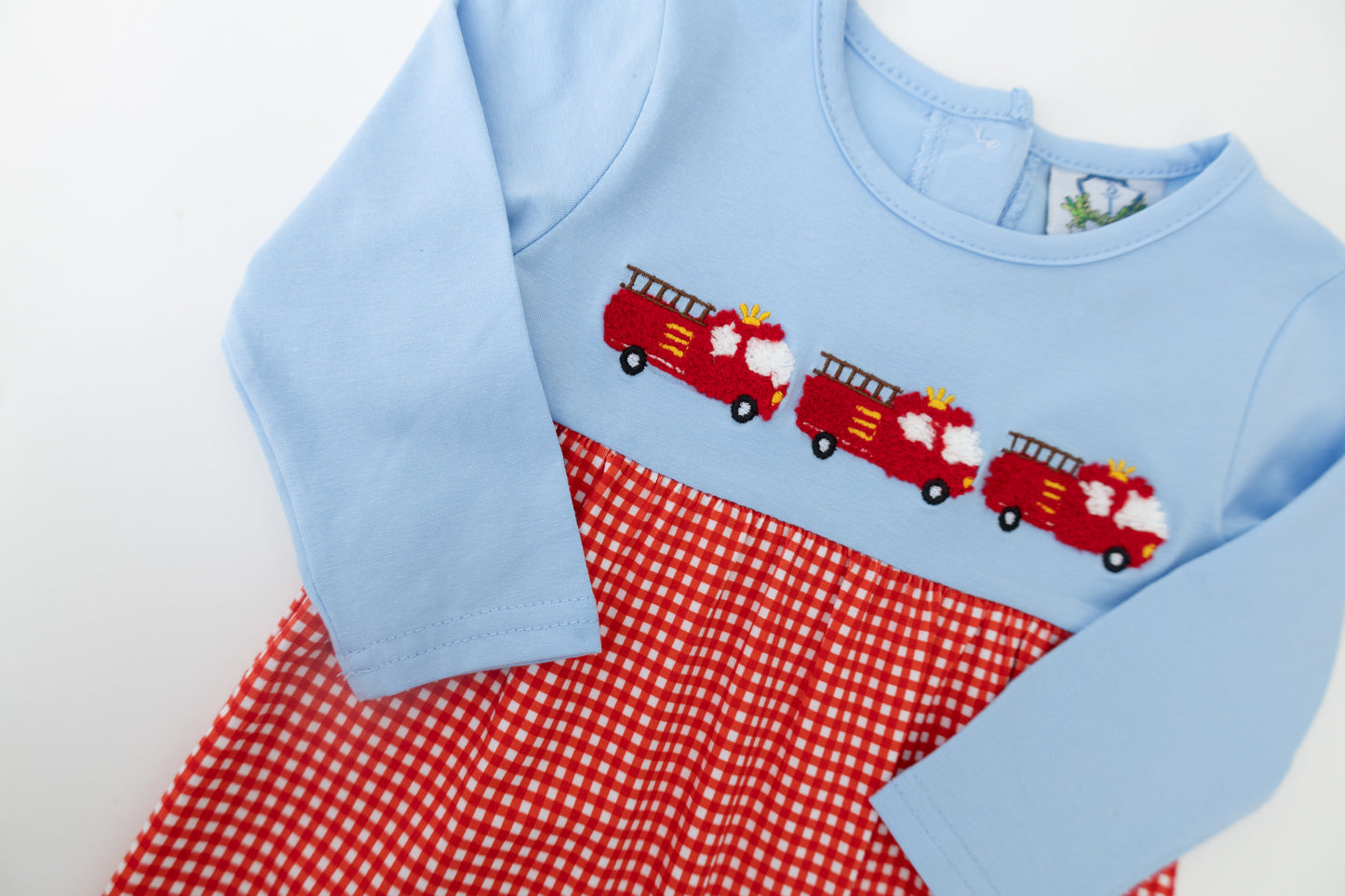 Fire Truck Long Romper