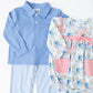 Bows and Blues Girls Bubble