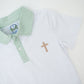 Swiss Dot Cross Polo Shirt