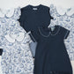 Navy Easter Toile Short Set