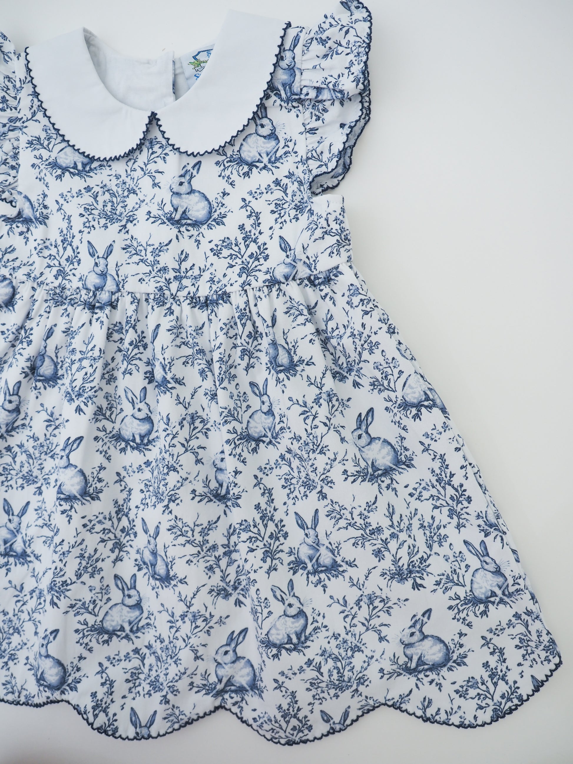 Navy Easter Toile Girl Dress – Southern Taters