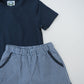 Navy Easter Toile Short Set