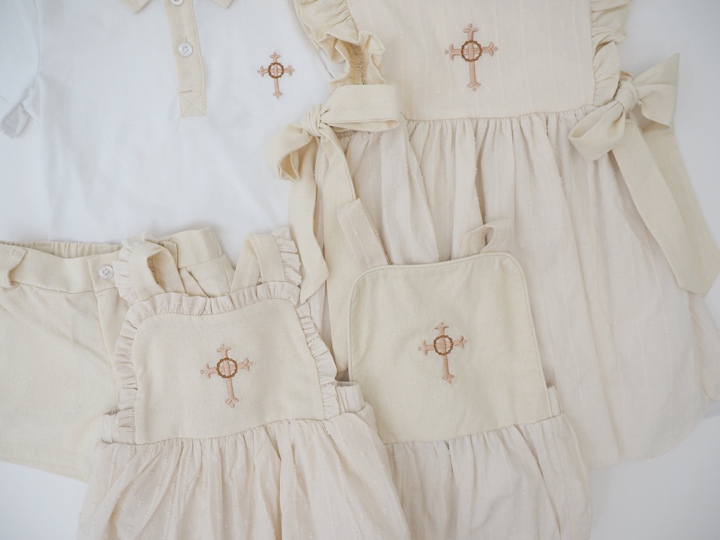 Linen Cross Skirted Bubble