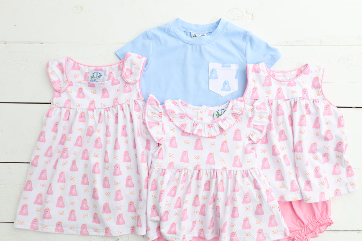 Watercolor Ghost Pink Bloomer Set