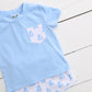 Watercolor Ghost Blue Short Set