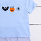 Hand Stitched Halloween Boy Short Set